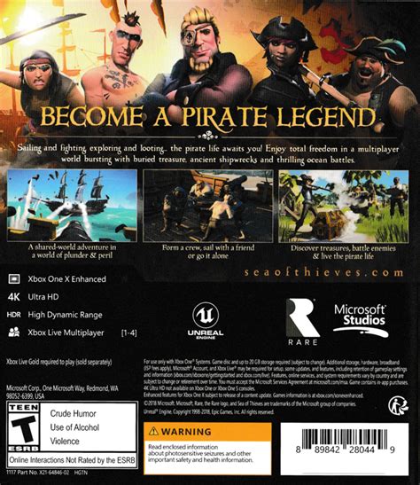 Sea Of Thieves Cover Or Packaging Material Mobygames
