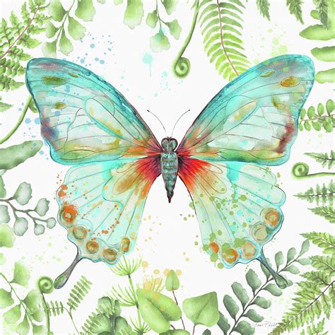 Botanical Butterfly Beauty 2 Painting By Jean Plout Fine Art America