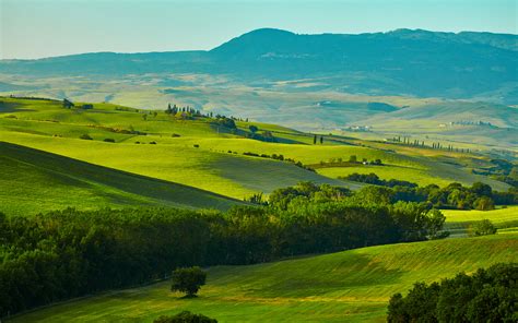 Picture Tuscany Italy Nature Hill Fields Scenery 3840x2400