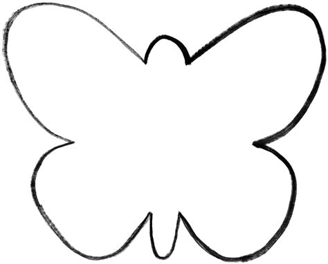 Blank Butterfly Templates Clipart Best