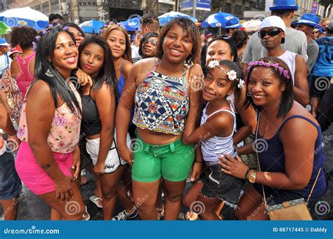 Brazilian People Celebrating Carnival In The Street Editorial Image CartoonDealer Com