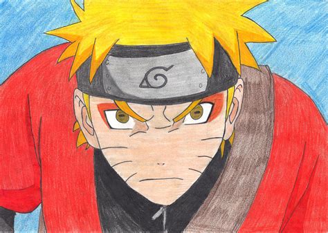 Naruto Sage Mode Drawing By Happinessoflife On Deviantart