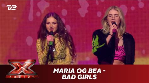 maria og bea synger bad girls mia live x factor 2019 tv 2 youtube