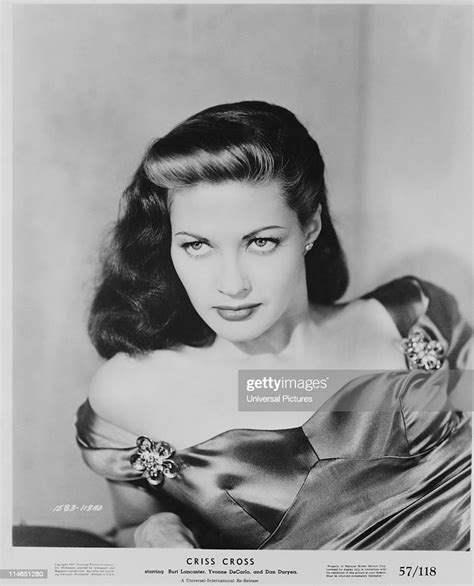 American Actress Yvonne De Carlo In A Promotional Portrait For Criss