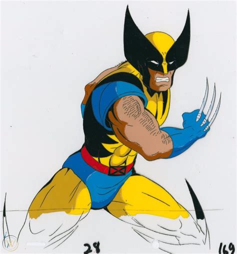 90s Marvel X Men Cartoon Wolverine Original Animation Production Cel
