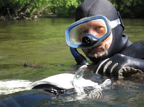 Service Biologist John Fridell Floating In The Mills River Flickr