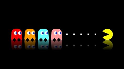 Take your gaming experience to a whole new level. Pacman, Video Games, Simple, Colorful, Classics, Black Background Wallpapers HD / Desktop and ...