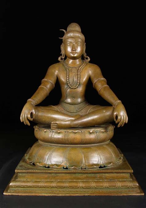Sold Bronze Meditating Yogi Shiva Statue 21