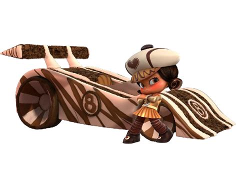 She wears a beige racing cap that is drizzled with chocolate and has a heart on it; disney wreck it ralph Wreck-It Ralph vanellope von ...
