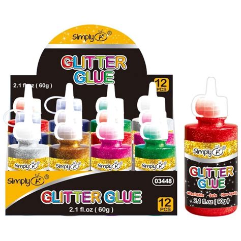 48 Pieces Glitter Glue Craft Glue And Glitter At