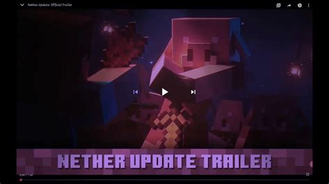 Trailer Oficial Minecraft Nether Update 10 Años De Historia Youtube