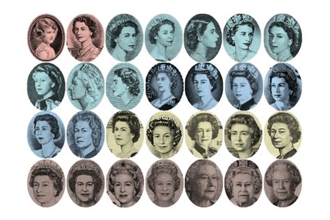 The Evolution Of Queen Elizabeth Ii As Shown By Banknotes The