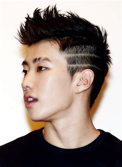 Short Two Block Haircut Korean Asian Kpop Men Guy Hairstyles Haircuts