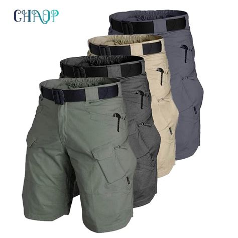 Men Classic Tactical Shorts Upgraded Waterproof Quick Dry Multi Pocket