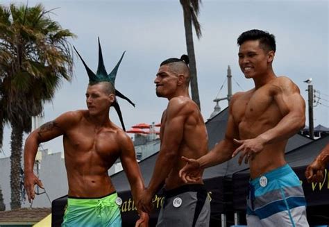 Bikini Babes Parade Around At The Memorial Day Muscle Beach Contest