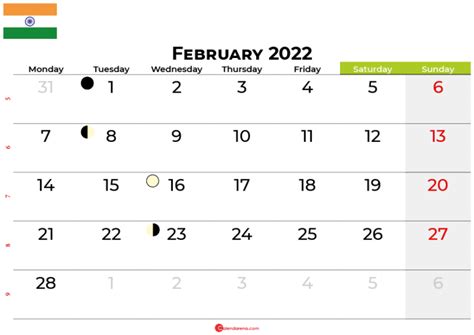 February 2022 Calendar With Holidays In India Calendar Example And Ideas