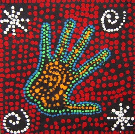 Aboriginal Dot Painting We Did This When Studying About Australia And