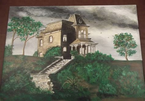 Bates Motel Horror Painting Original Norman Bates