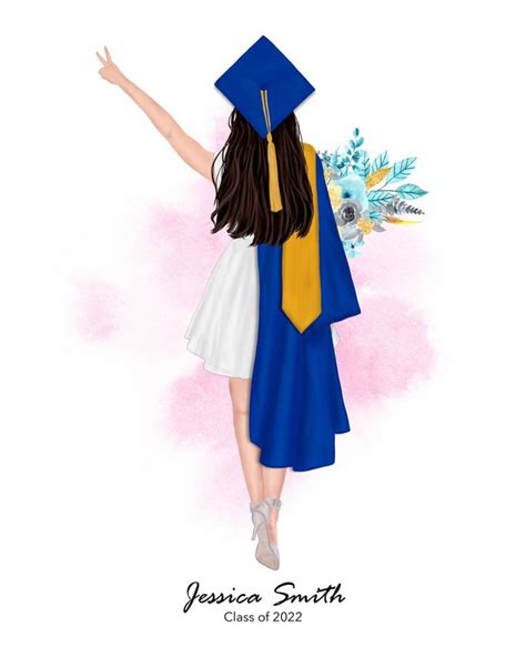 Personalized Graduation Print Graduation T For Her Custom