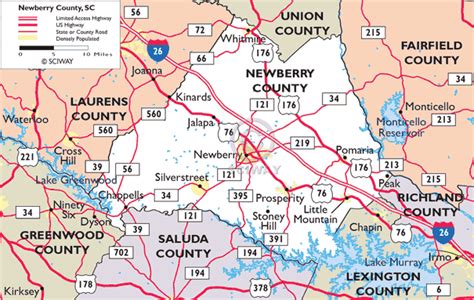 Maps Of Newberry County South Carolina