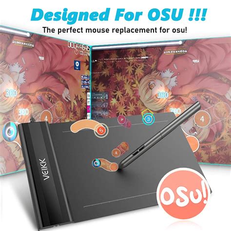 Osu Drawing Tablet Veikk S640 V2 Graphic Drawing Tablet Ultra Thin 6x4