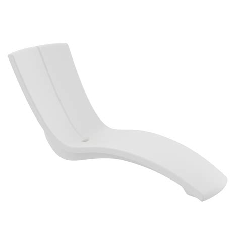 Tropitone Curve Chaise Lounge In White Leaders Furniture