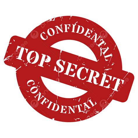 Circle Top Secret Confident Stamp In Red Color Vector Top Secret Top