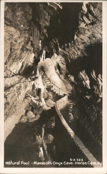 Natural Pool Mammoth Onyx Cave Horse Cave Ky Postcard