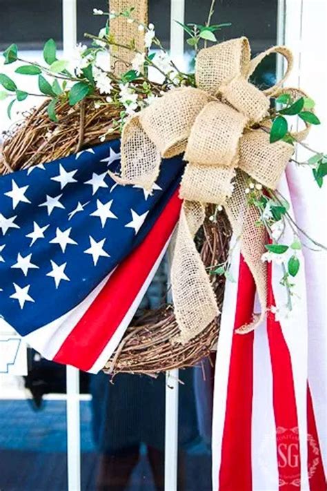 4th Of July Wreaths For A Festive Front Door 4th Of July Wreath Diy