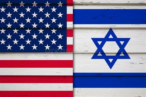 American And Israeli Flag Stock Illustration Illustration Of