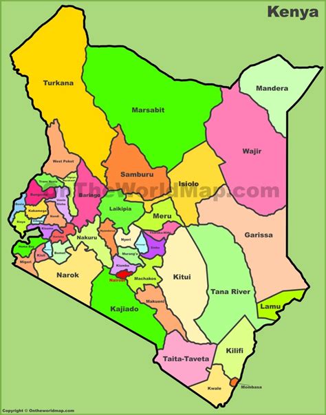 Map Of Kenya Counties Jungle Maps Map Of Kenyan Counties The Two Vrogue