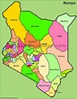 Administrative map of Kenya (Counties of Kenya) - Ontheworldmap.com