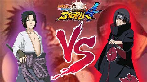 Sasuke Vs Itachi Naruto Shippuden Ultimate Ninja Strom 4 Youtube