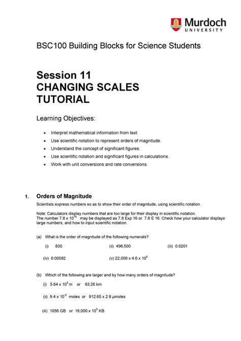 S11 Changing Scales Wksheet Bsc100 Building Blocks For Science