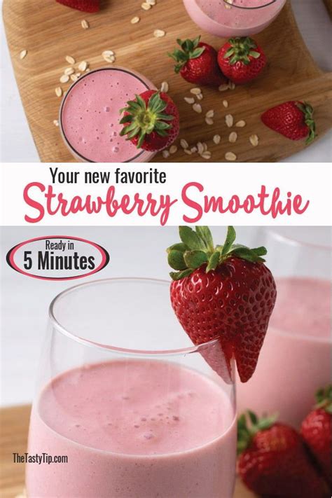 Looking For The Best Easy Strawberry Smoothie Recipe That Blends Up Healthy Strawberry