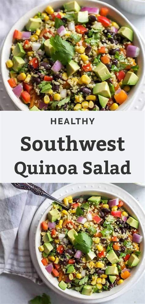 Pork and quinoa salad pork. Southwest Quinoa Salad with cilantro chili lime dressing ...