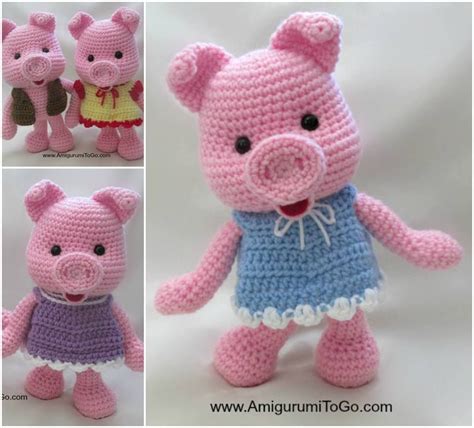 Diy Miniature Crochet Animals Free Patterns Crochet Pig Crochet