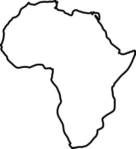 Africa Map Silhouette At Getdrawings Free Download