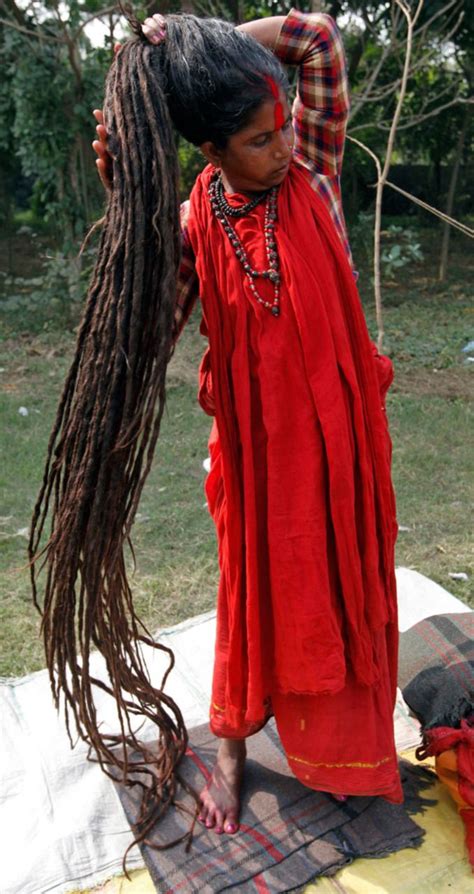 Indian Woman With Very Long Locs Shop Loc Accessories At Dreadstop Dreadstop