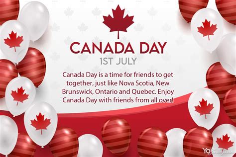 Lets Celebrate Happy Canada Independence Day Card Online