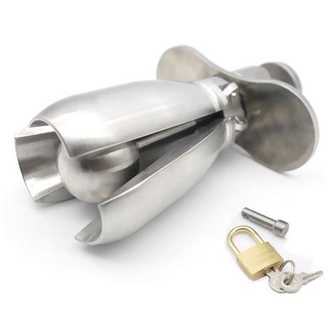Buy 316 Stainless Steel Chastity Device Openable Anal Plug Heavy Anus Ball With Handles Couple
