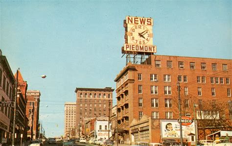Heres A 1948 Picture Of The Greenville News Building On South Main Street After The Clock Had