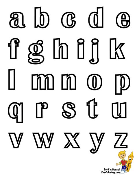 Free Printable Lower Case Alphabet Template Alphabet Letter Templates