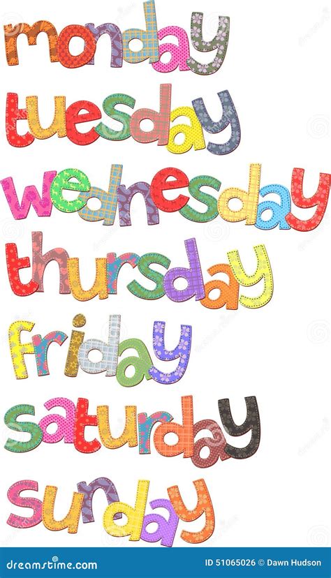 Days Of The Week Clip Art