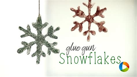 Diy Glue Gun Snowflakes Youtube