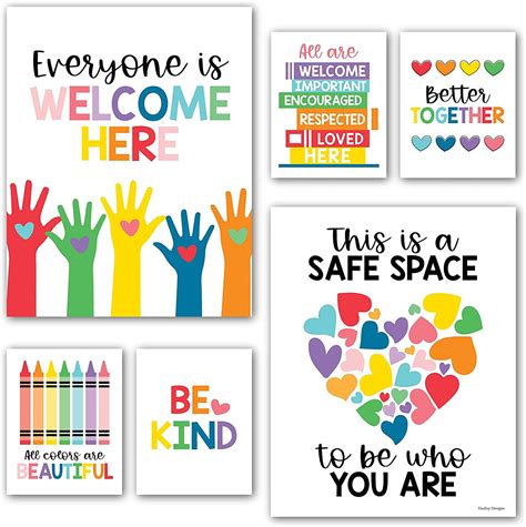 6 Colorful Poster Diversity Posters For Classroom Decor For Teachers