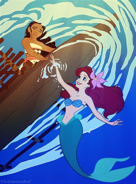 Wanted To Do Something Else With Moana And Ariel So I Decided To Make