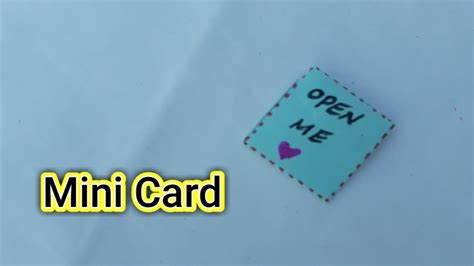 Diy Mini Card Mini Card Ideas How To Make Mini Cards Love Card