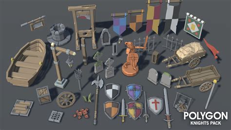 Polygon Knights Low Poly 3d Art By Synty