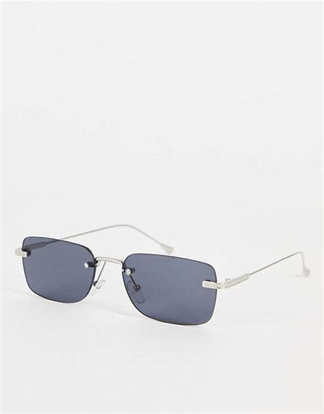 Madein Frameless Square Sunglasses In Black Asos